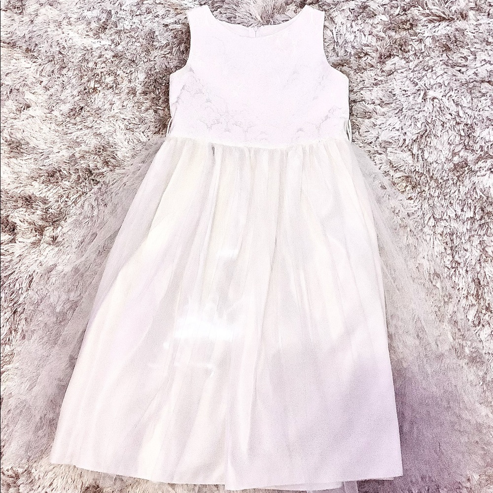 White Flower Girl Dress